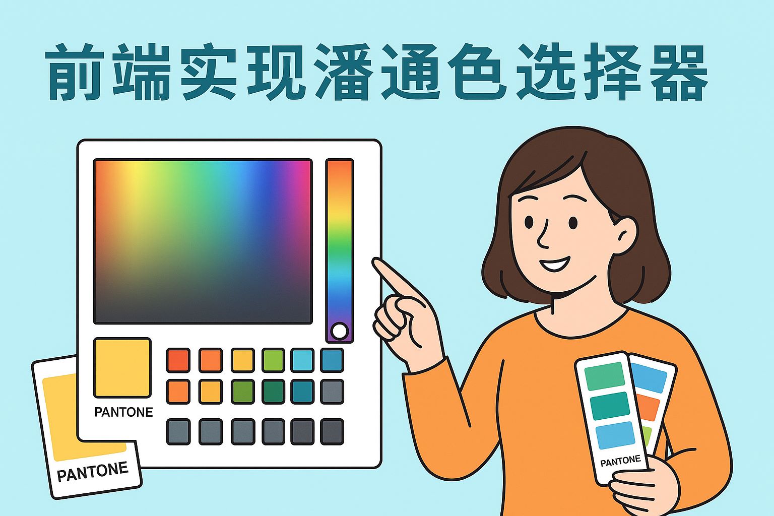 前端实现潘通色选择器